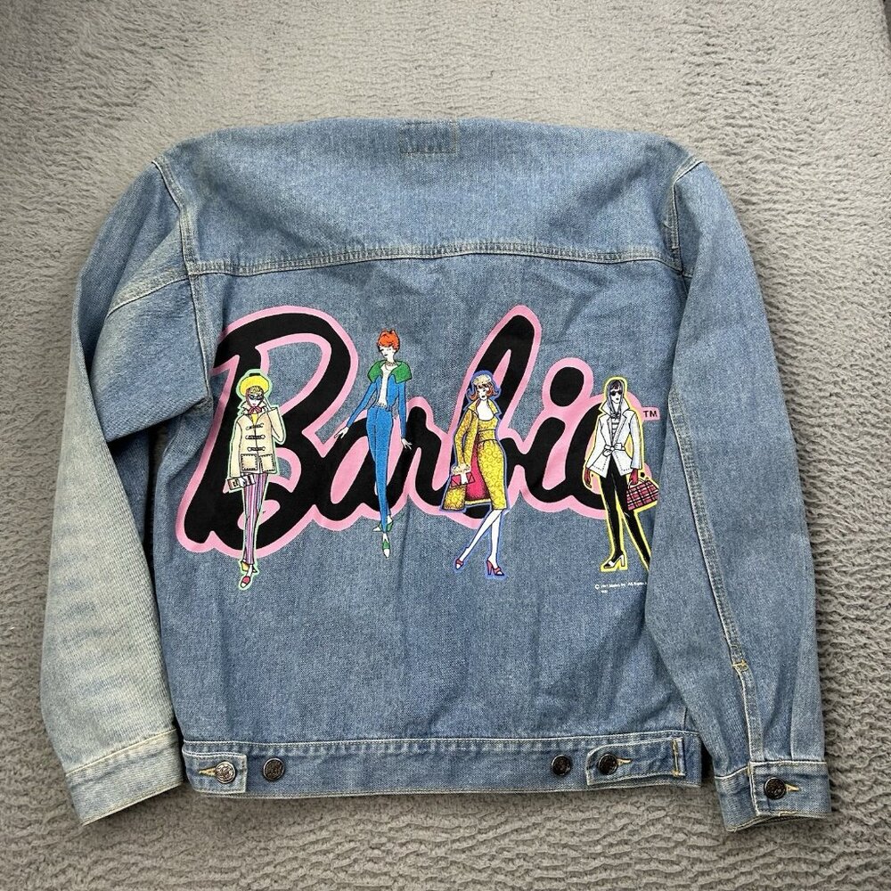 Jerry Leigh Barbie Denim Jean Jacket Size Small Mattel Vintage 90s
